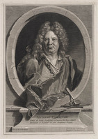 KG 11235
<br/>
Portret Antoine Coyzevox
<br/>
<em>Audran, Jean (1667 - 1756)</em>